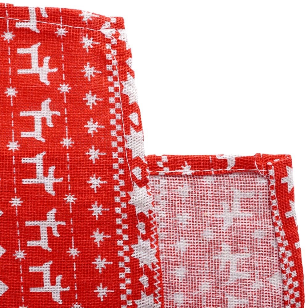 Red Cloth with Christmas decorations 130x180 cm
