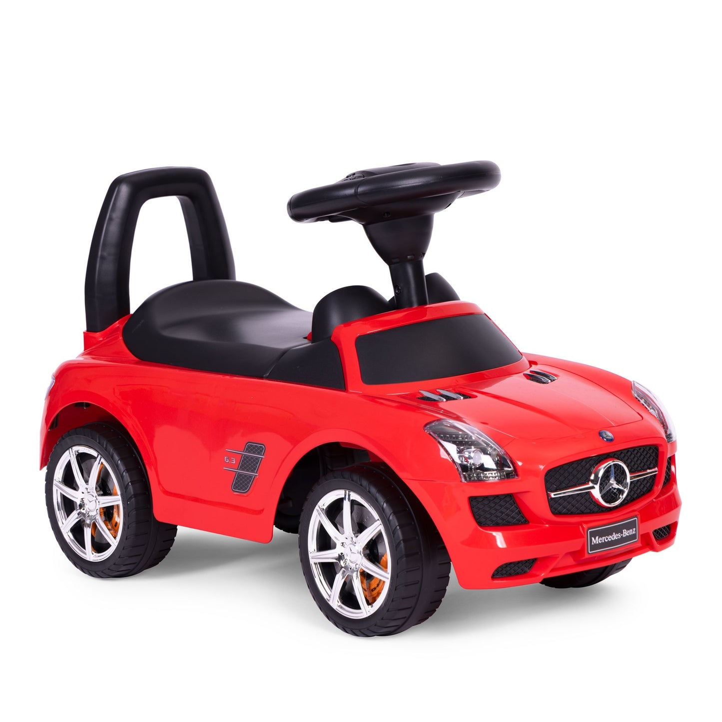 Red Mercedes SLS push car
