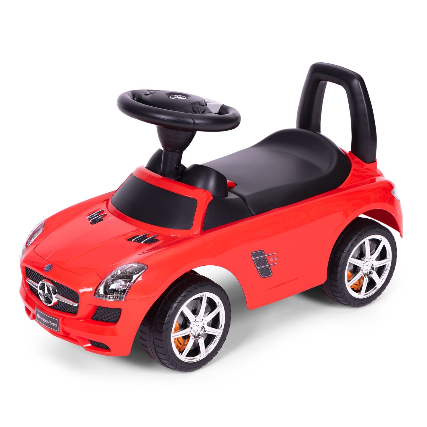 Red Mercedes SLS push car