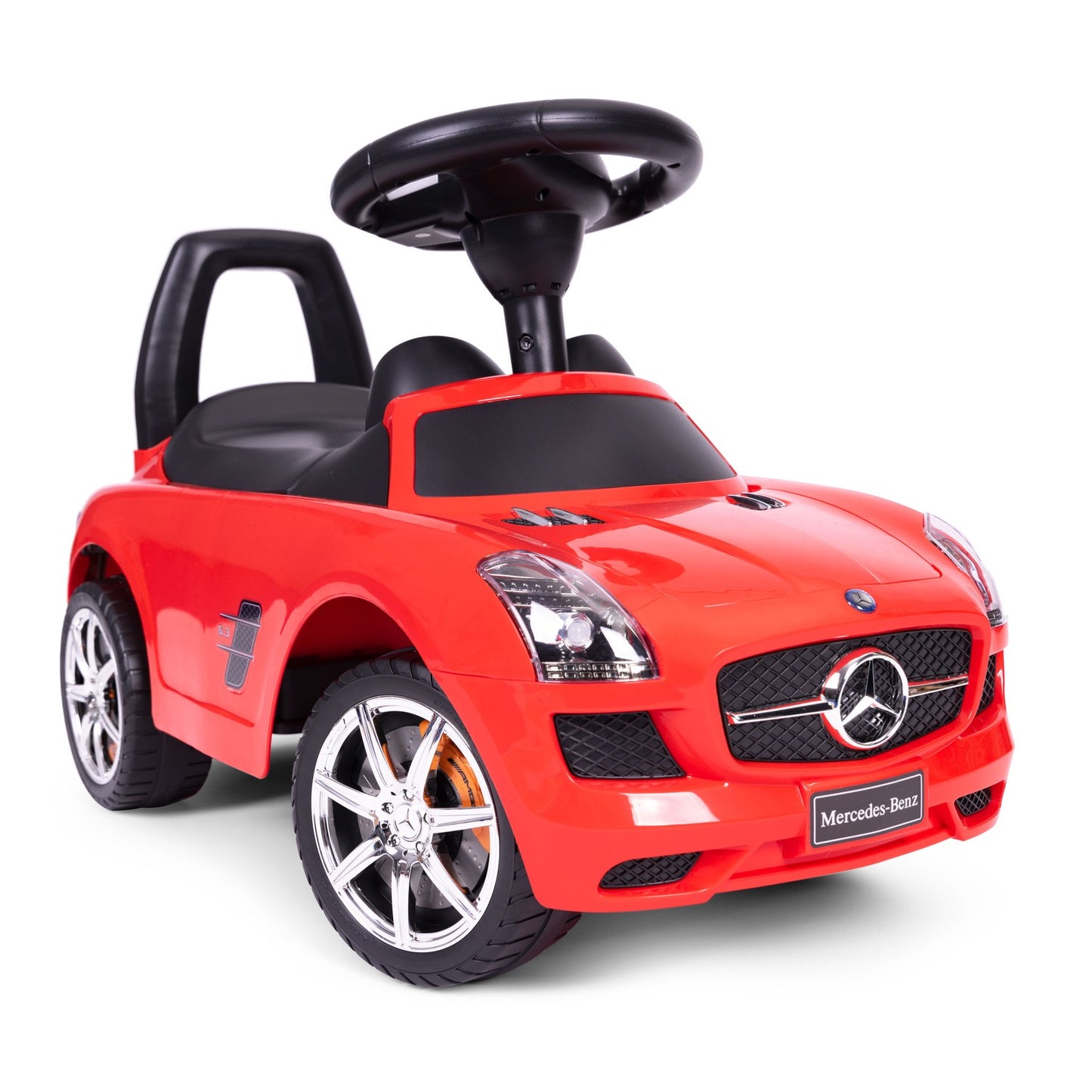 Red Mercedes SLS push car