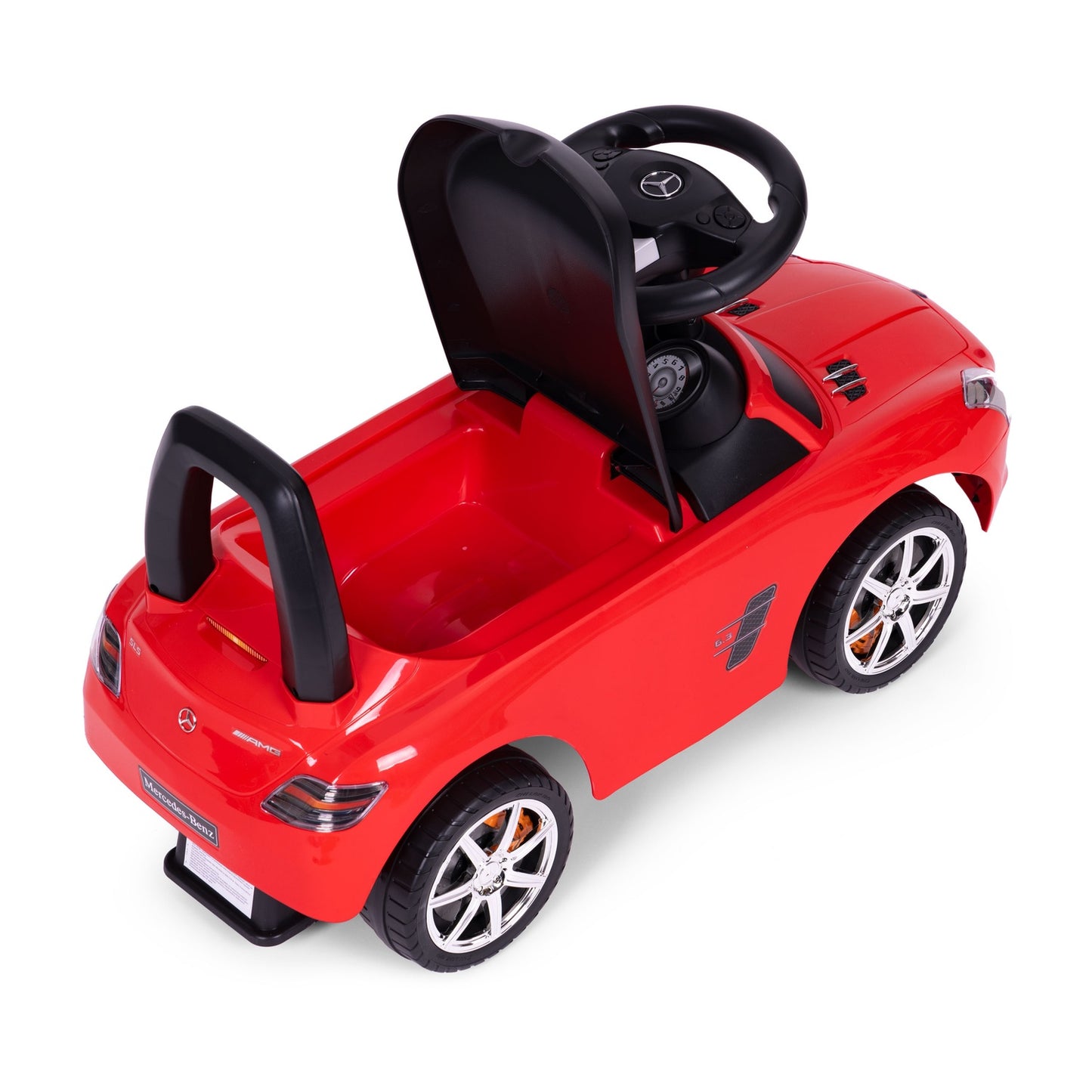 Red Mercedes SLS push car