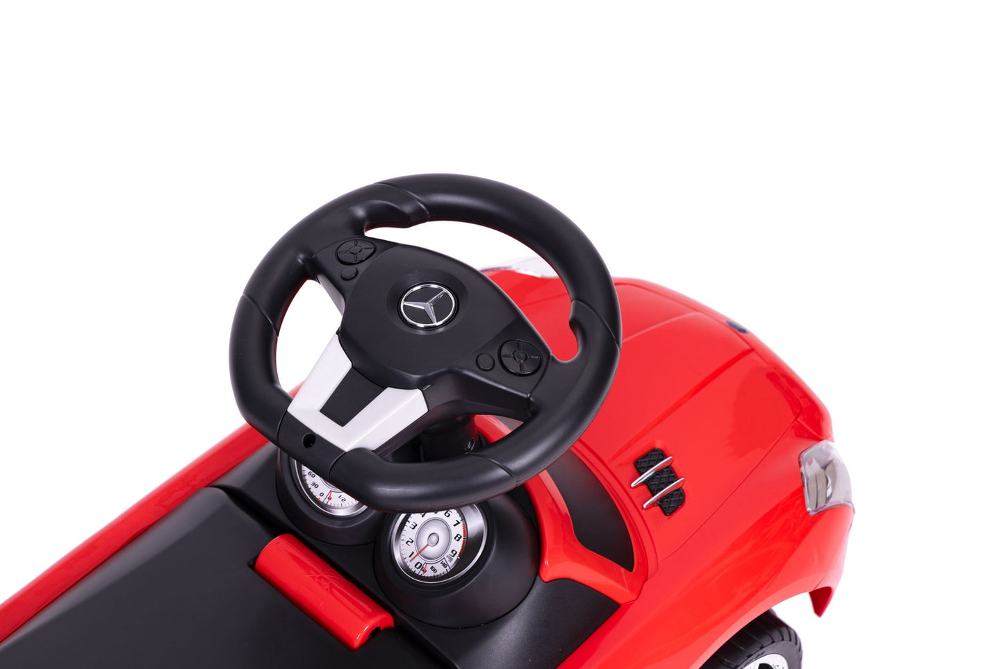 Red Mercedes SLS push car