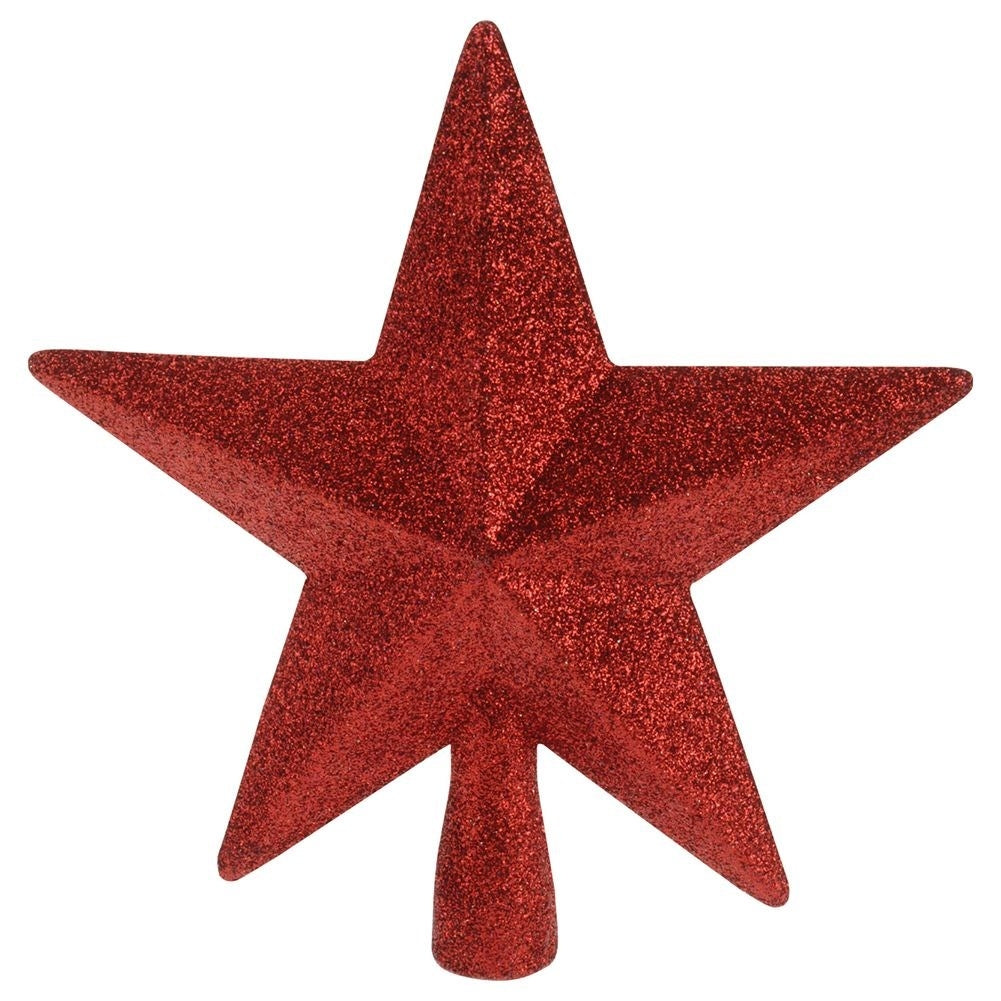 Red Poinsettia with Glitter - Durable and Unbreakable