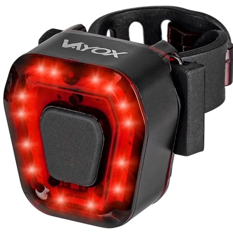 Red bicycle light built-in rechargeable battery