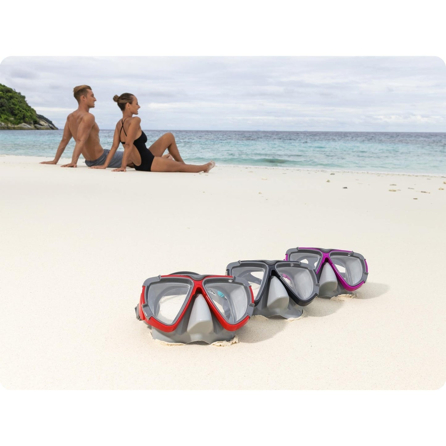 Red swimming mask Bestway 22052