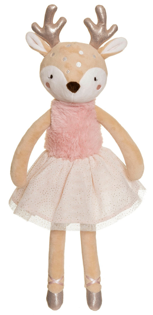 Reindeer Ballerina Plush Toy, 40cm, Machine Washable