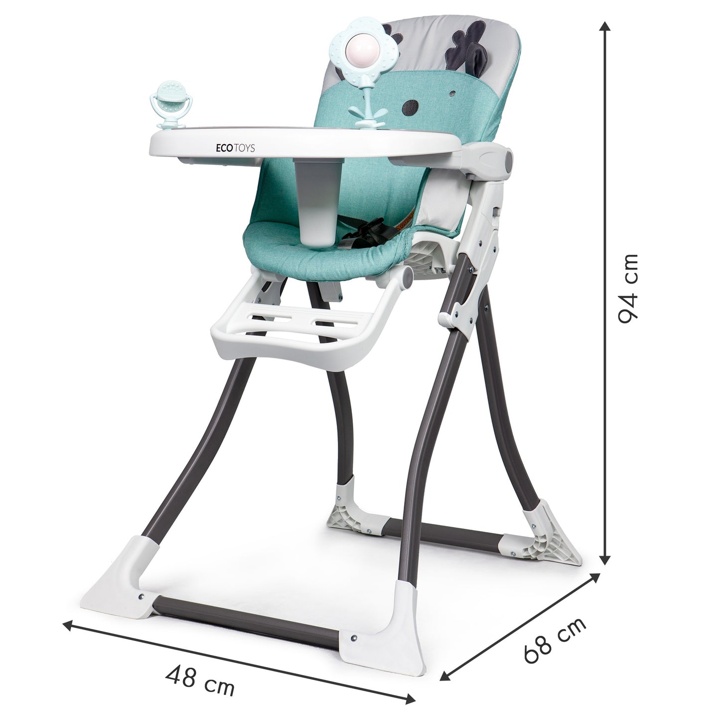 Reindeer foldable feeding chair ECOTOYS