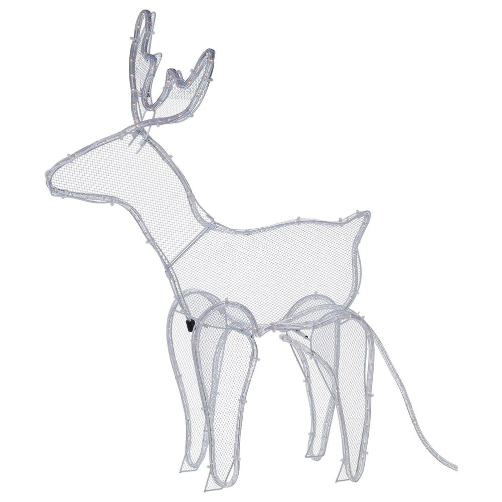 Reindeer with sled, 504 LED lights, indoor/outdoor Christmas decoration