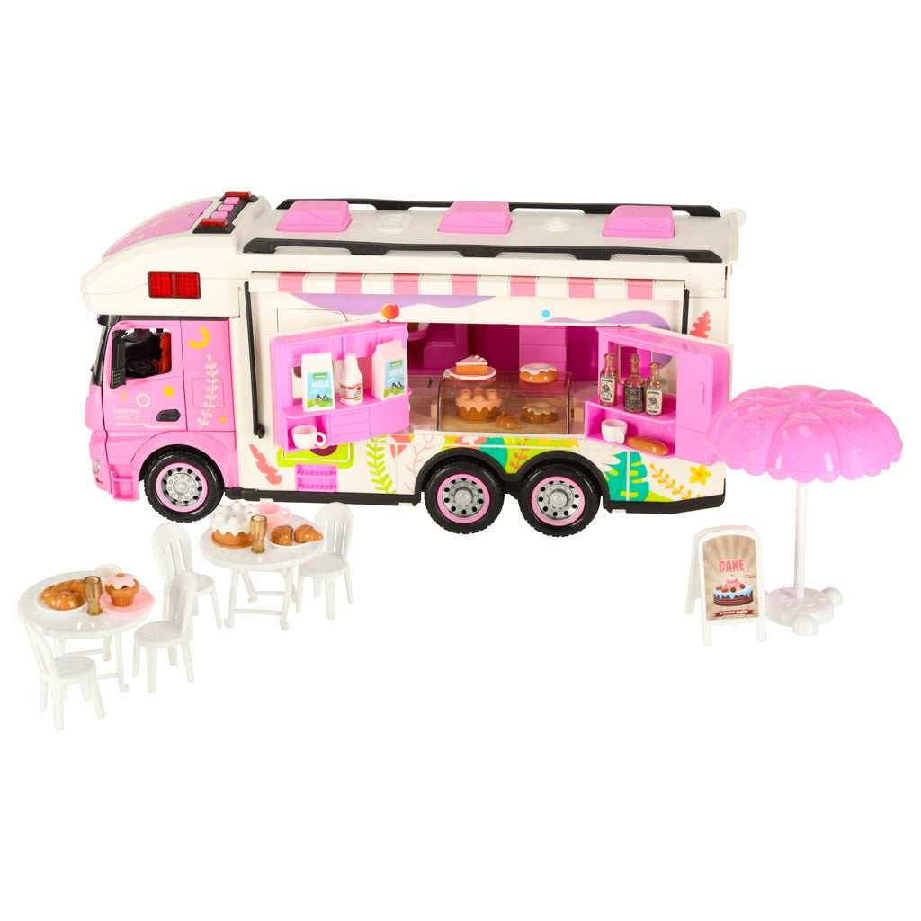 Remote Control Camper Car, 2.4GHz, Lights & Sounds, Pink