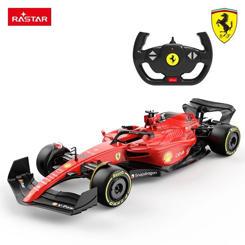 Remote Control Ferrari F1-75 Car, 1:12 Scale, Red