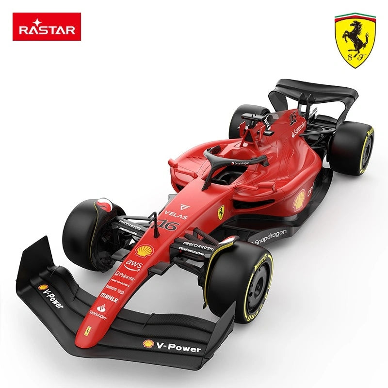 Remote Control Ferrari F1-75 Car, 1:12 Scale, Red
