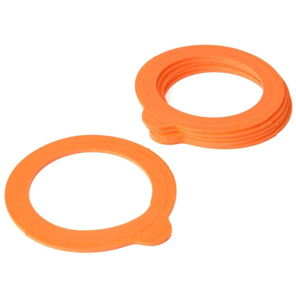 Replaceable Silicone Gaskets for Clamp Jars, Set of 6