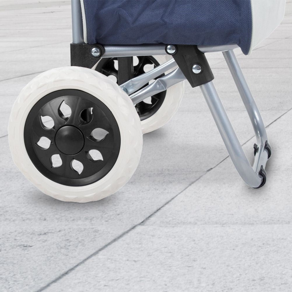 Replaceable black wheels 16 cm for shopping carts, 2-pack