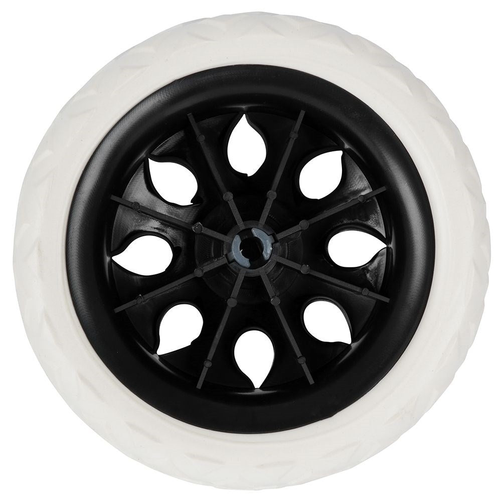 Replaceable black wheels 16 cm for shopping carts, 2-pack