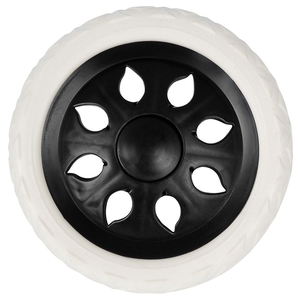 Replaceable black wheels 16 cm for shopping carts, 2-pack