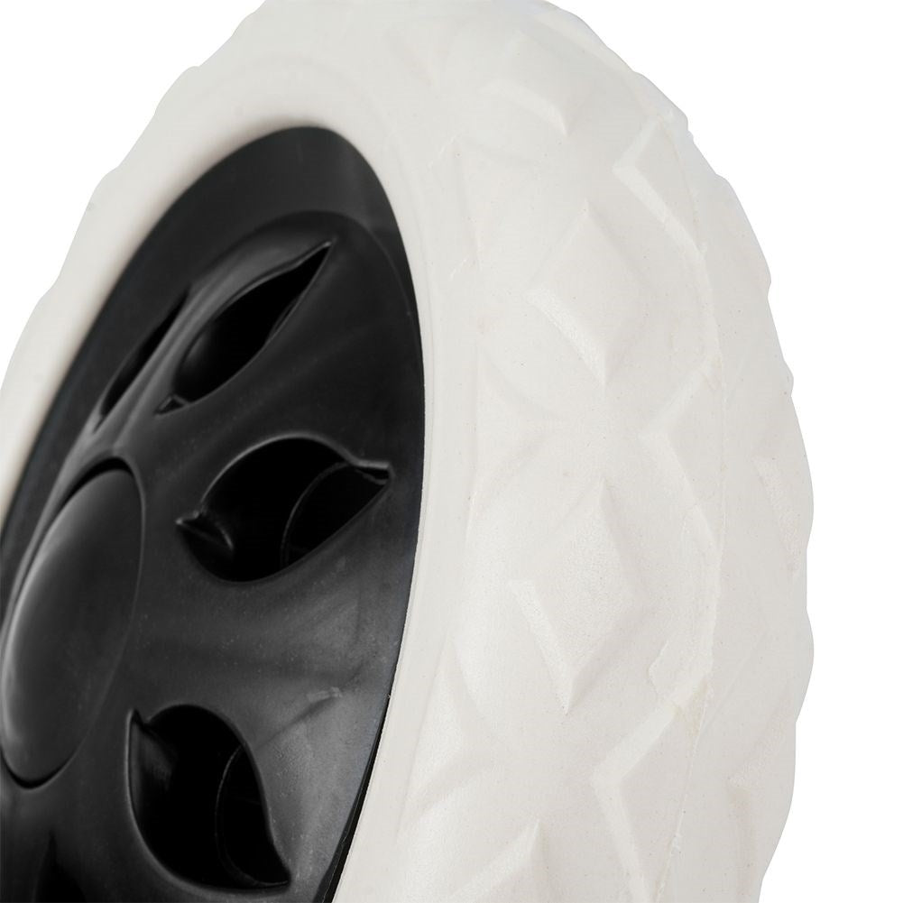 Replaceable black wheels 16 cm for shopping carts, 2-pack