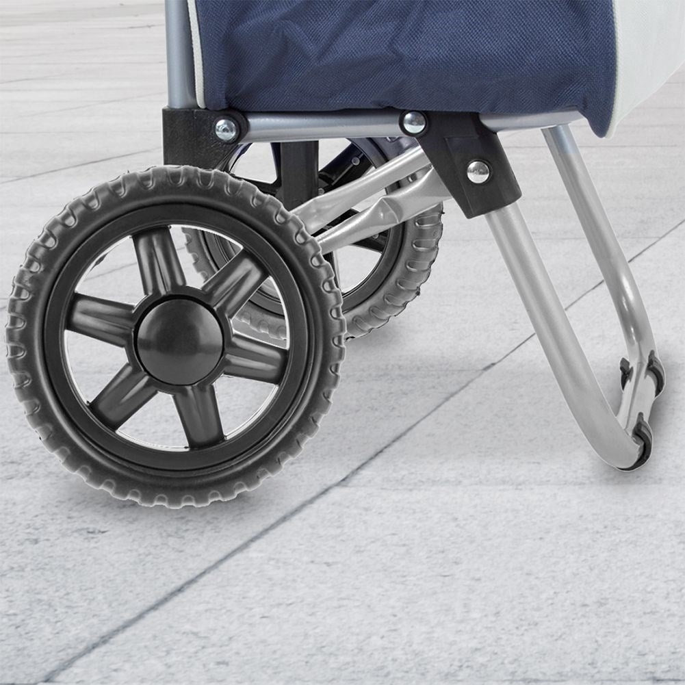 Replaceable black wheels for shopping trolleys - 2-pack