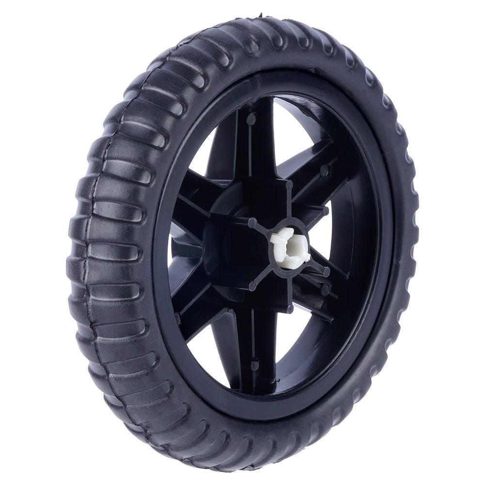 Replaceable black wheels for shopping trolleys - 2-pack