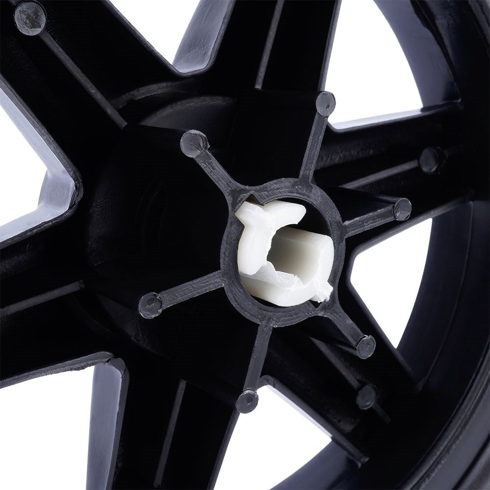 Replaceable black wheels for shopping trolleys - 2-pack