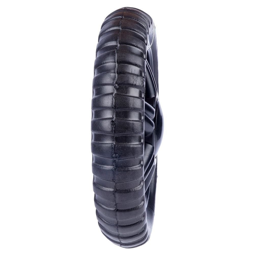 Replaceable black wheels for shopping trolleys - 2-pack