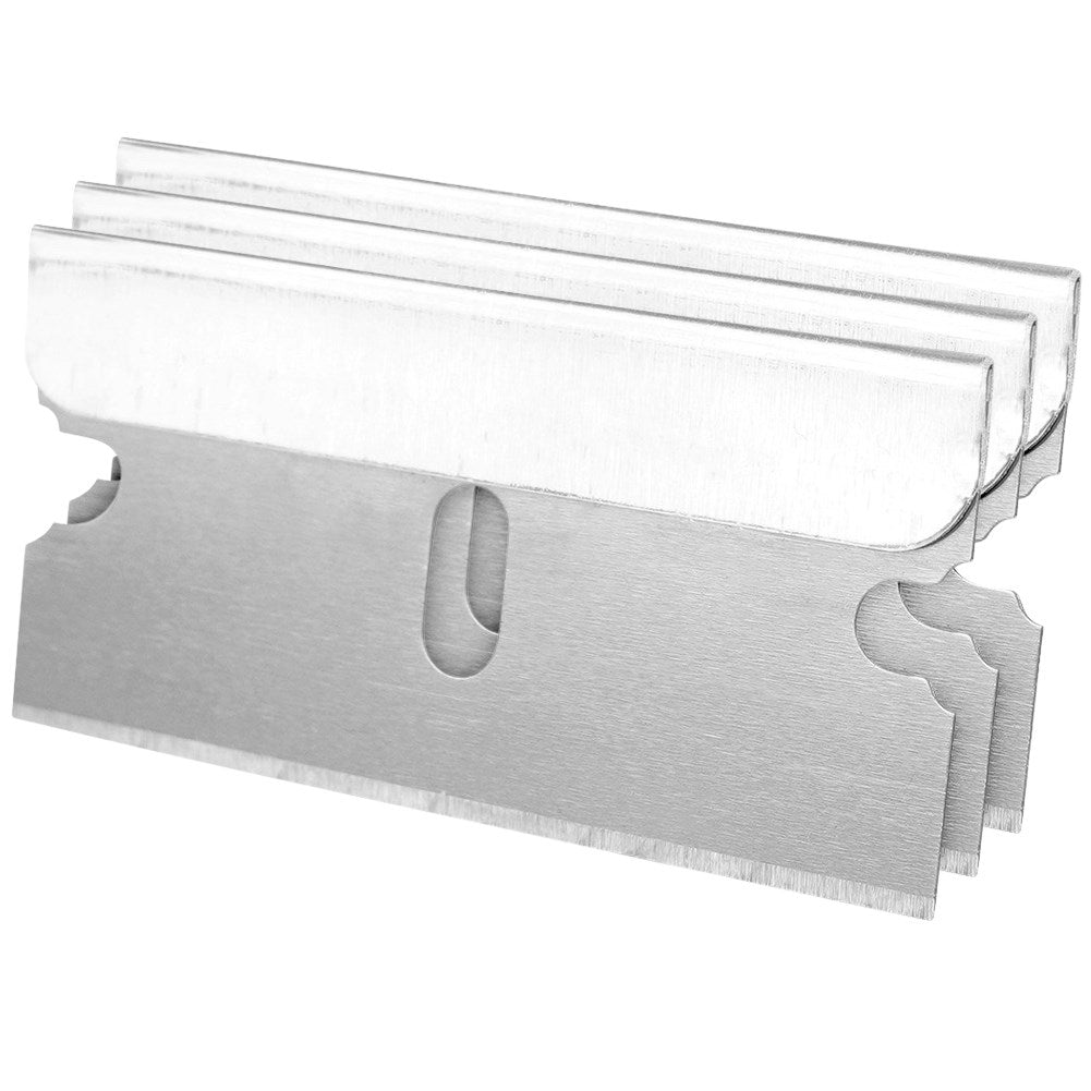 Replaceable scraper blades for glass, ceramic and induction hobs