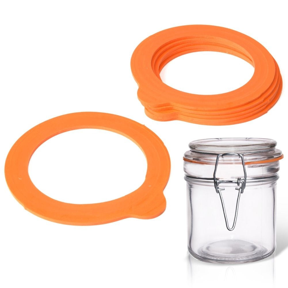 Replaceable silicone gaskets for cans with clamp, 6-pack