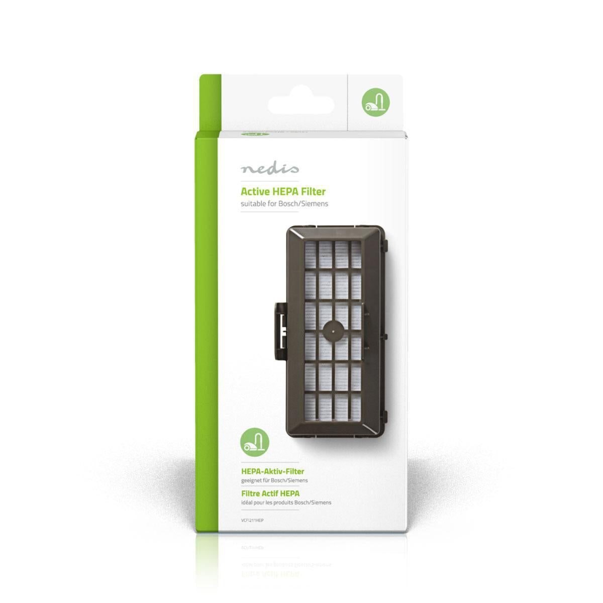 Replacement Active HEPA filter | Replacement for: Bosch / Siemens | Black / White