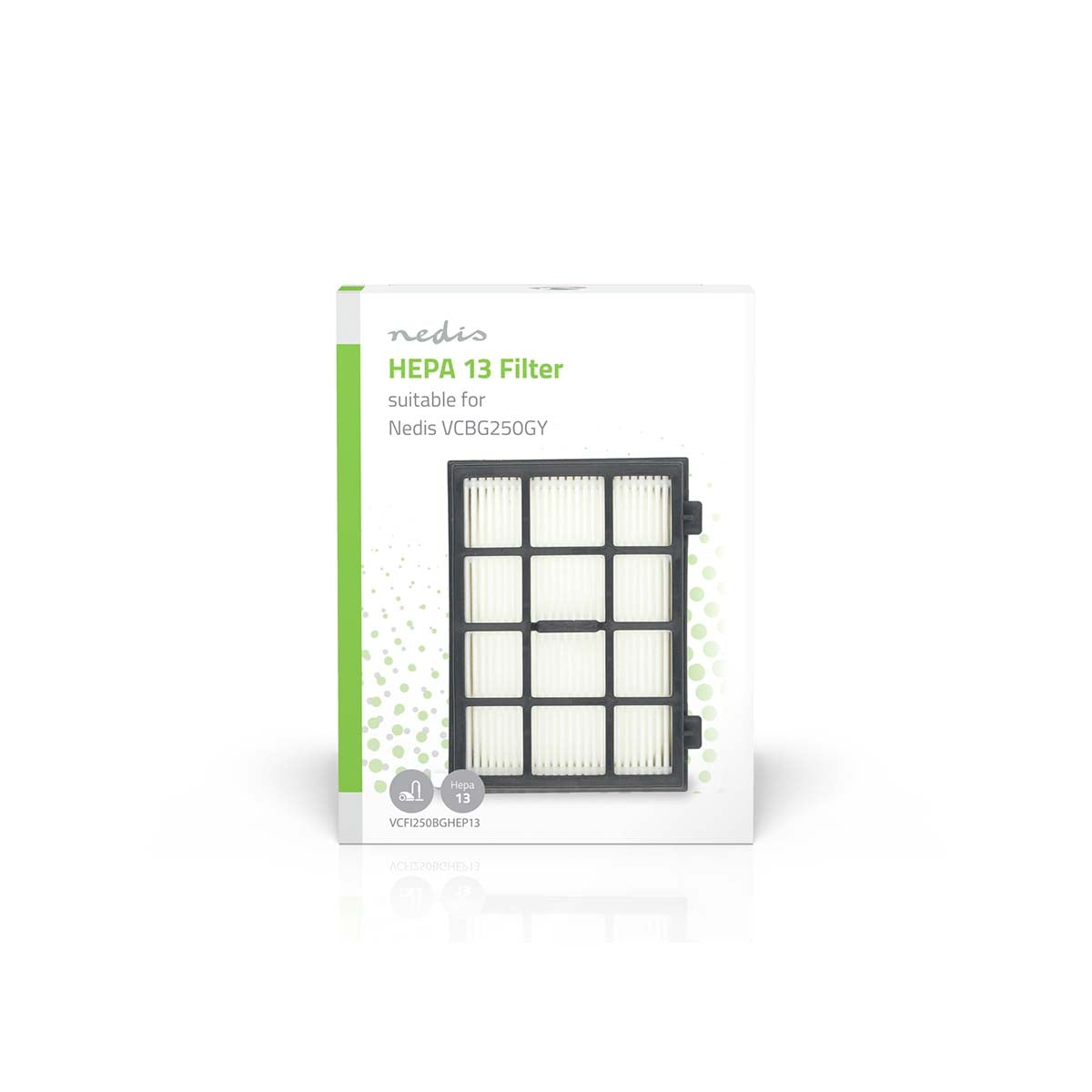 Replacement HEPA Filter | Replacement for: Nedis | Black / White