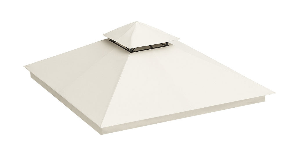 Replacement Roof for Garden Pavilion 3x3 m Waterproof with Ventilation Opening Beige MultiGarden