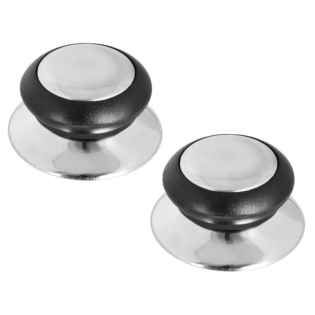 Replacement knobs for lids, stainless steel and plastic, 14-30 cm
