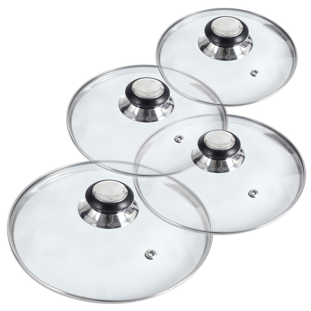 Replacement knobs for lids, stainless steel and plastic, 14-30 cm