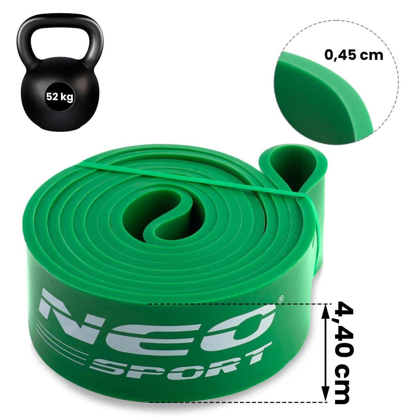 Resistance bands for training NS-960 Neo-Sport green