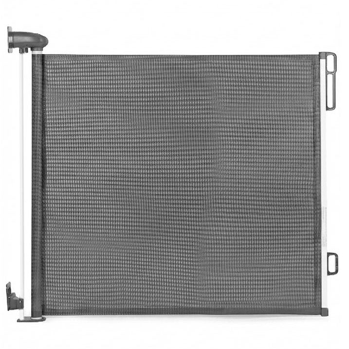 Retractable Safety Gate for Stairs & Doors, 160 cm, Grey