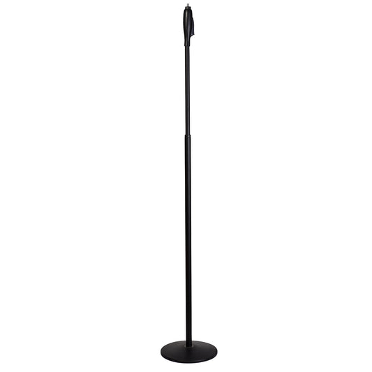 Retro Black Microphone Stand – Adjustable, Stable Base