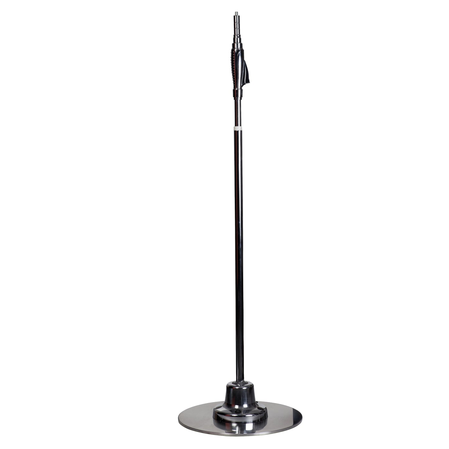 Retro Chrome Microphone Stand, Adjustable Height 80-180 cm