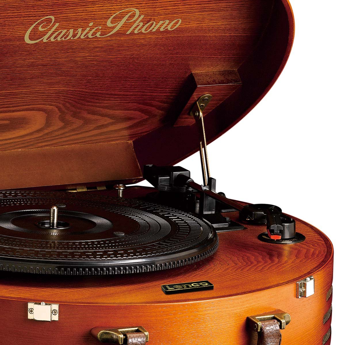 Retro turntable with 2 Built-in Speakers Brown