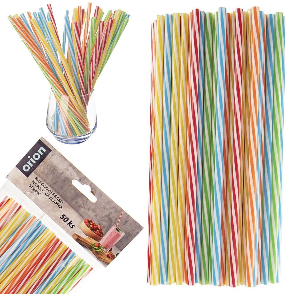 Reusable Straws in Colors - 50-pack Polypropylene