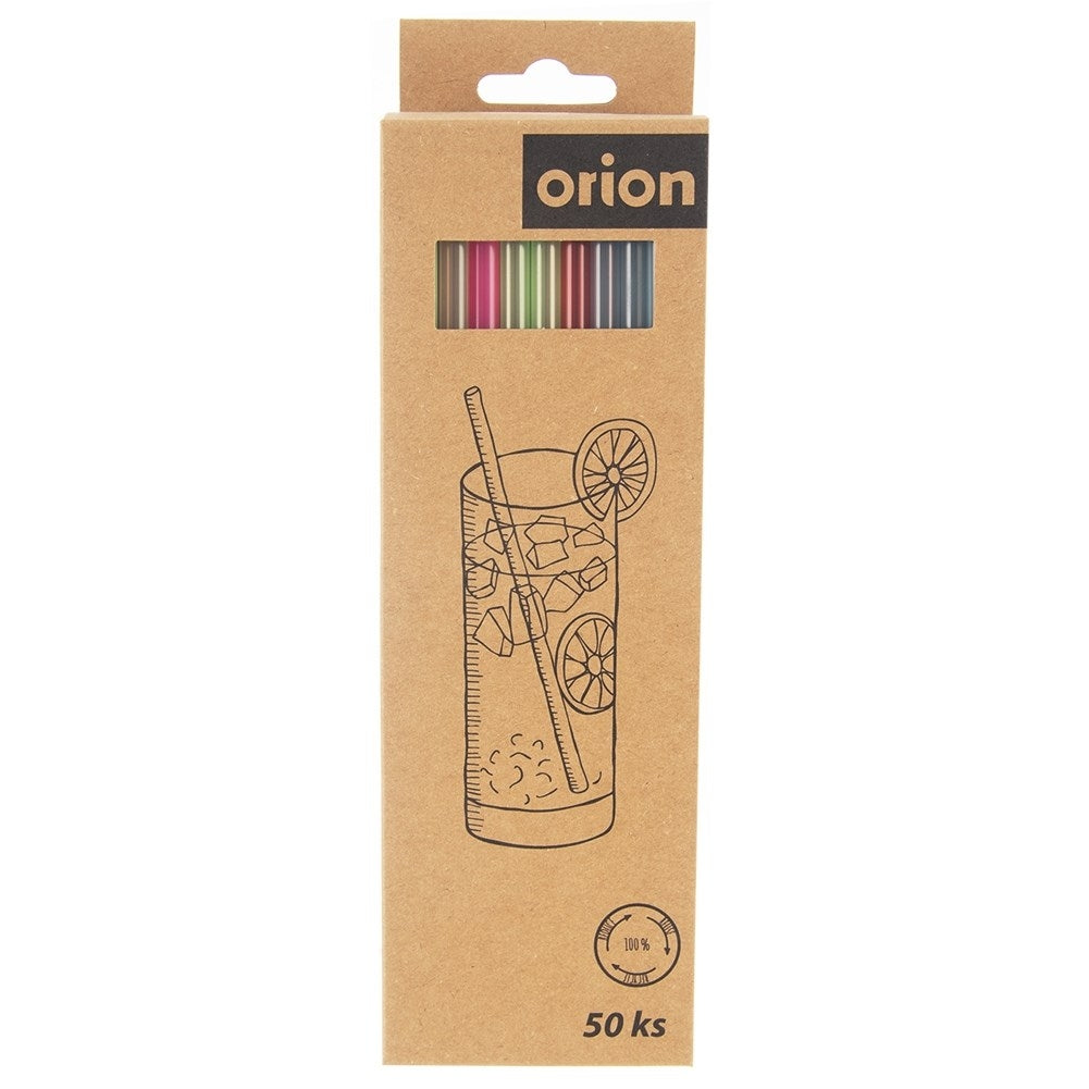 Reusable colorful straws for all drinks (50 pcs)