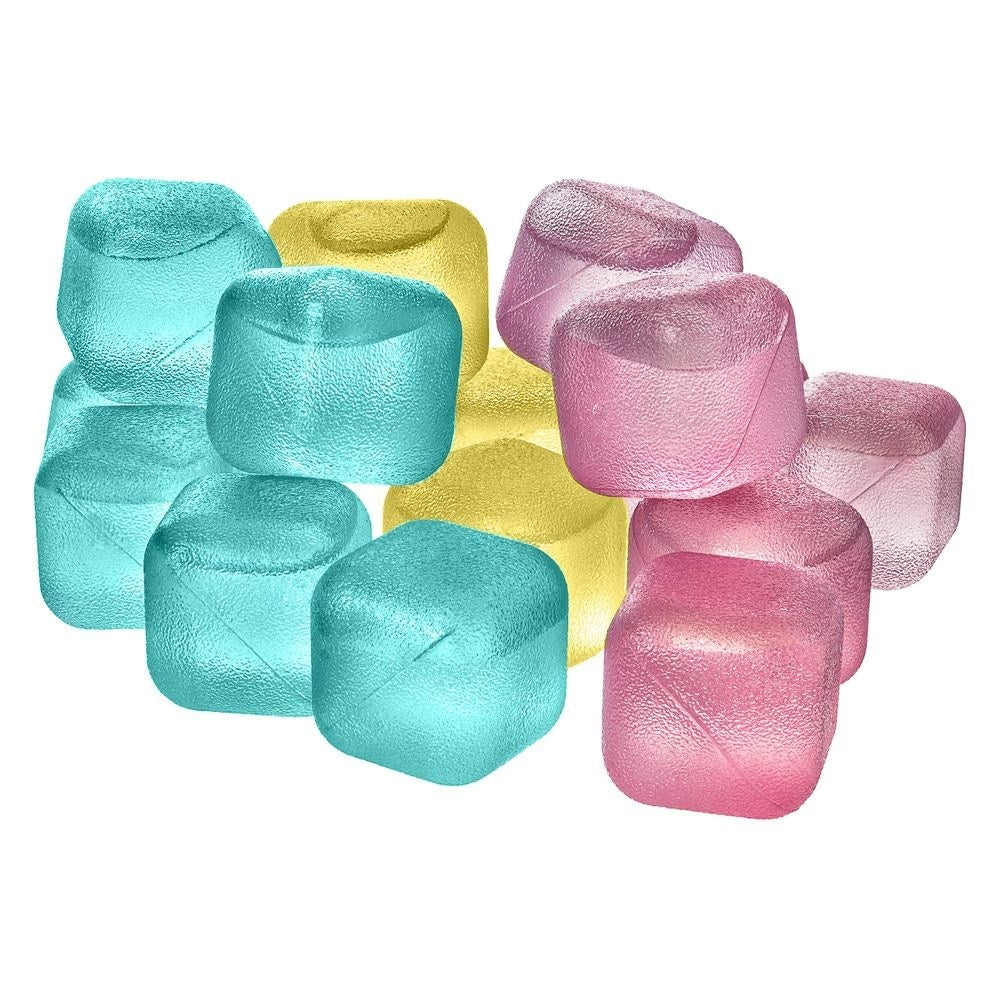 Reusable cube-shaped ice cubes for cold drinks