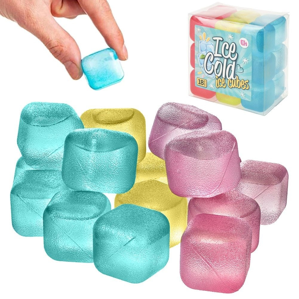 Reusable cube-shaped ice cubes for cold drinks