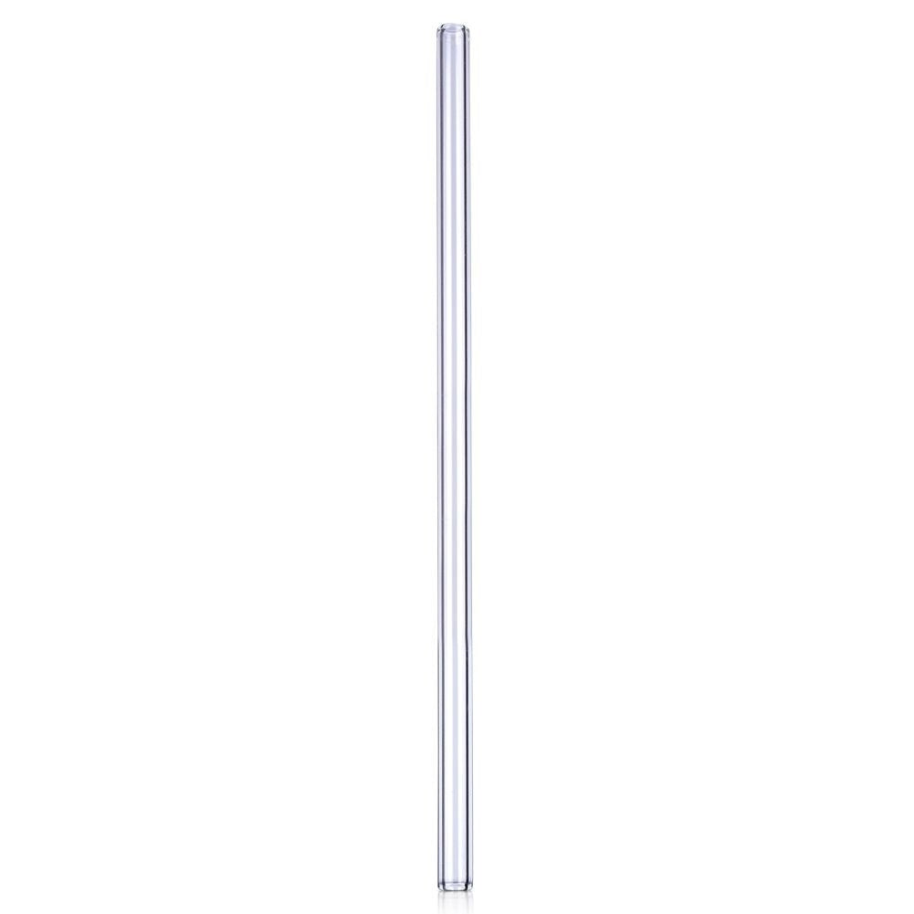 Reusable glass tubes with brush for drinks