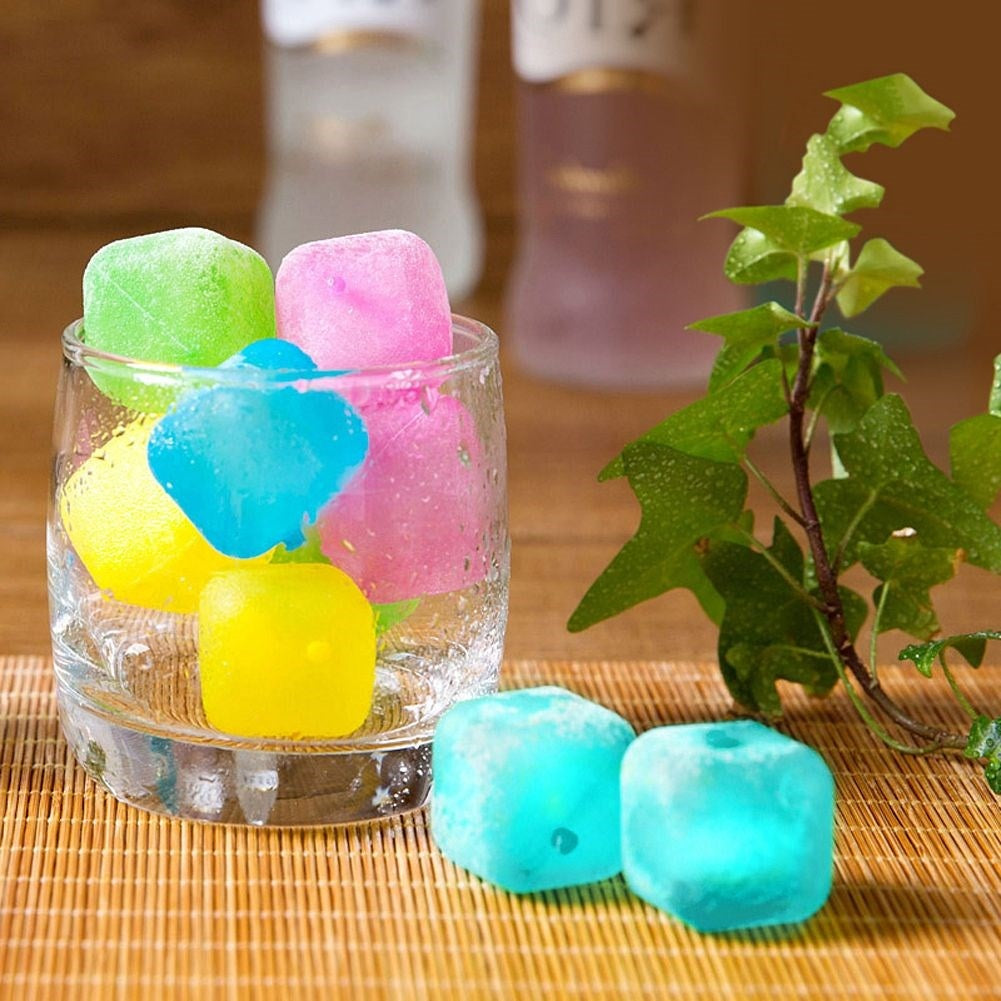 Reusable ice cubes in cube shape for cooling drinks
