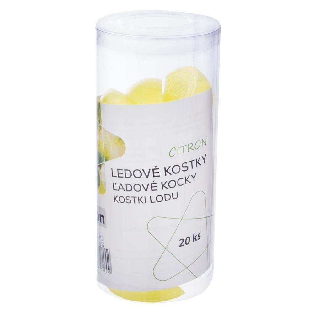Reusable lemon shaped ice cubes for cold drinks