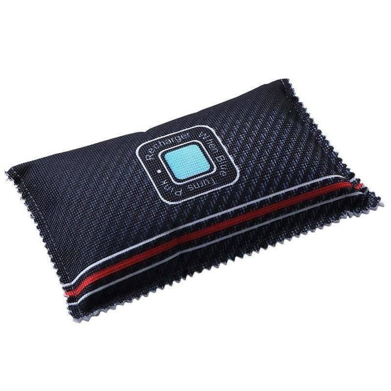 Reusable moisture absorbent pad for the car