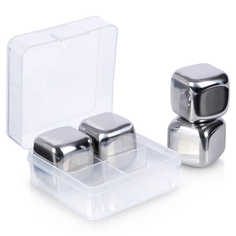 Reusable steel ice cubes 4 pcs.