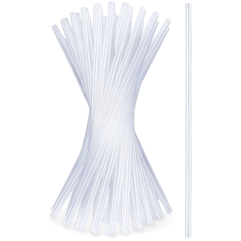 Reusable transparent straws, 50-pack, for all drinks