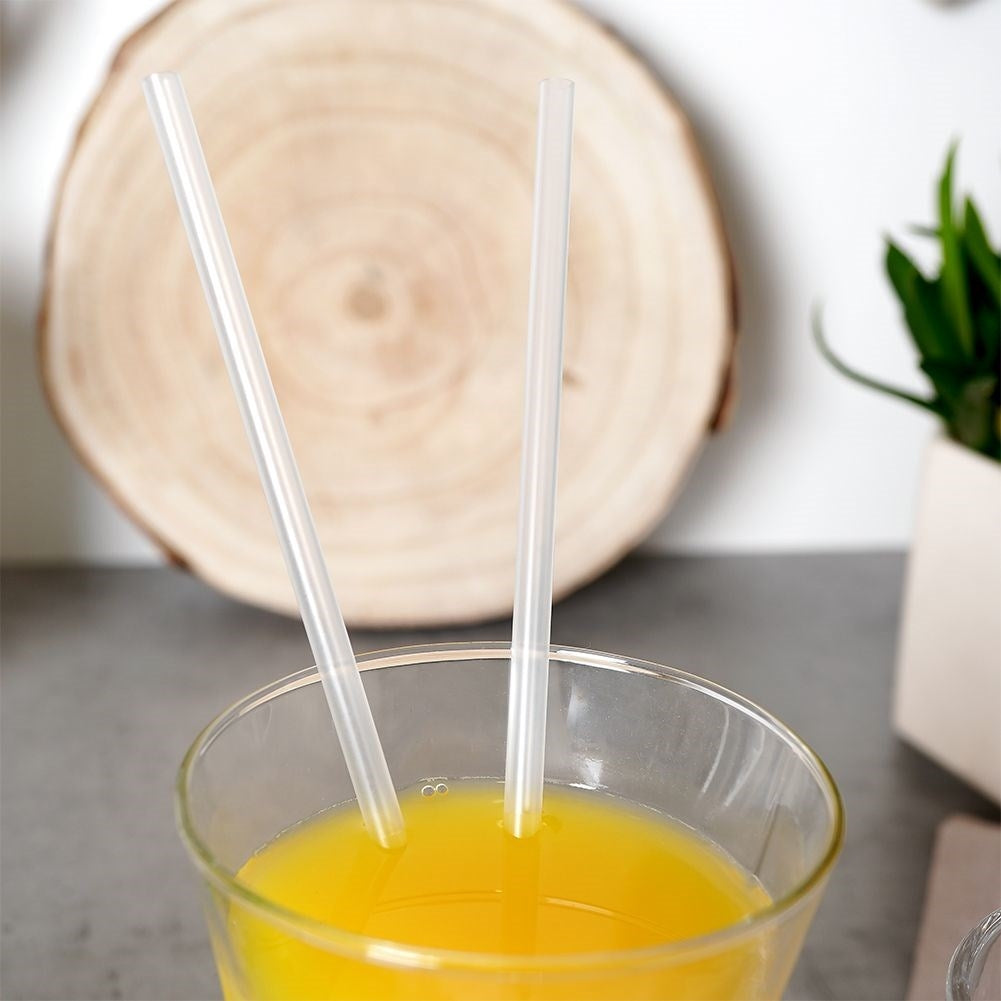 Reusable transparent straws, 50-pack, for all drinks