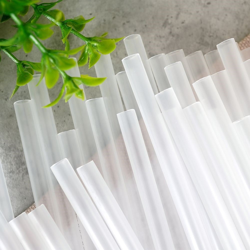 Reusable transparent straws, 50-pack, for all drinks