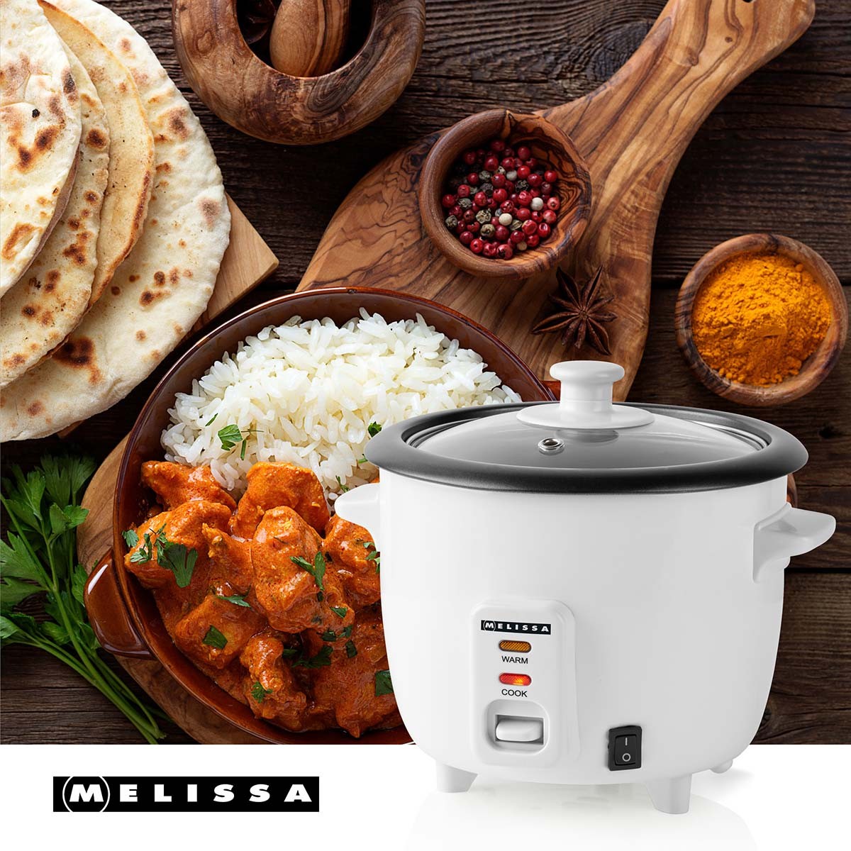 Rice Cooker, 0.6L, Non-Stick, Auto Shut-Off, 300W