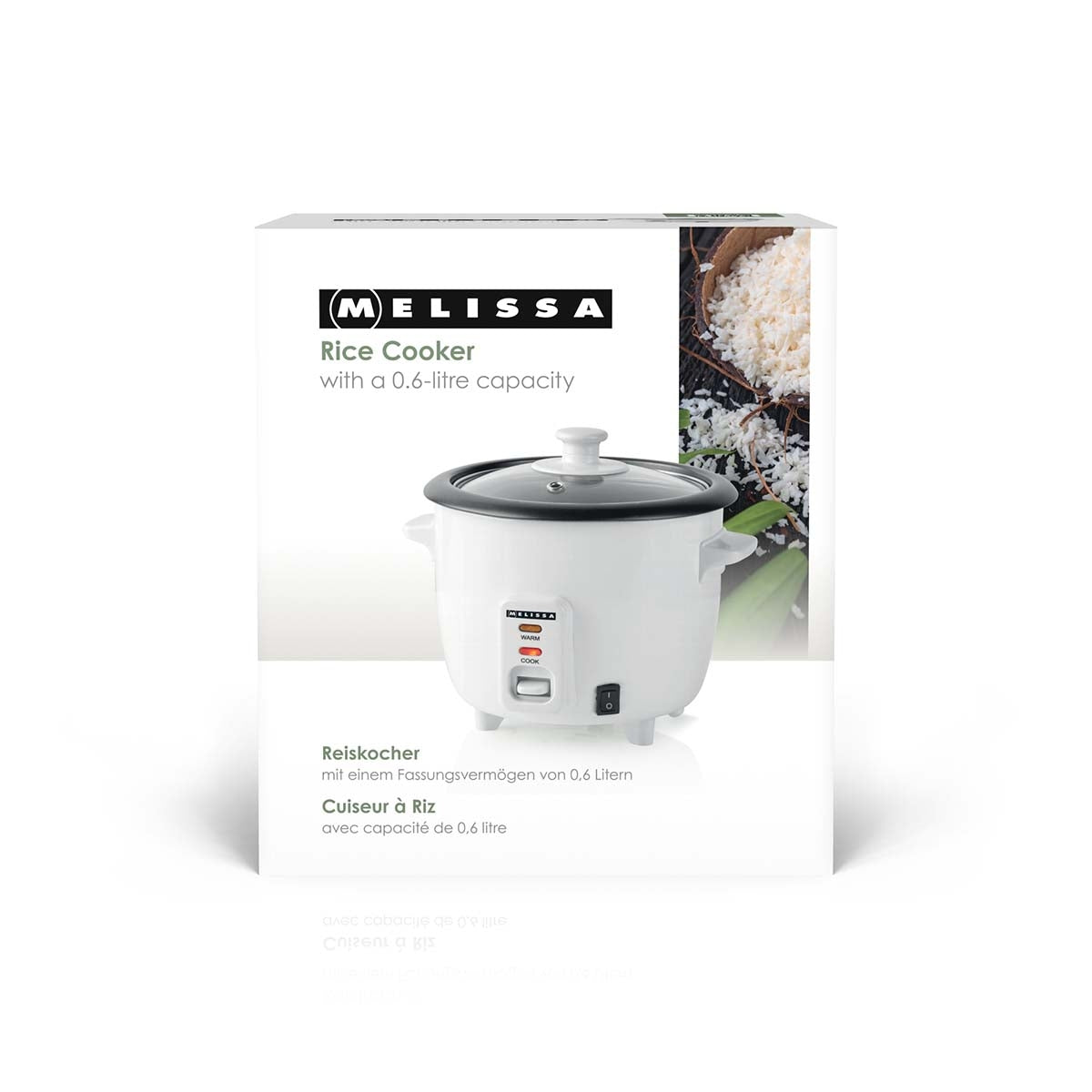 Rice Cooker, 0.6L, Non-Stick, Auto Shut-Off, 300W